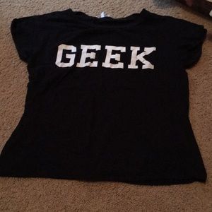 Delia’s geek tee rolled sleeve